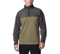 Columbia - Two-coloured Fleeces - Steens Mountain Half Snap II Stone Green Shark for Men - Size S - Khaki Khaki