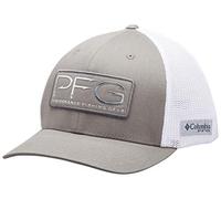Columbia Unisex-Adult PFG Hooks Mesh Ball Cap, Titanium/Silver, S/M