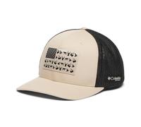 Columbia Unisex Adult PHG Game Flag Mesh Ball Cap, Fossil, Large-X-Large
