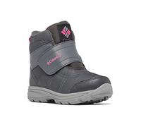 Columbia Unisex-Child Fairbanks Omni-Heat Hiking Boot, Graphite/Pink Ice, 8 Little Kid