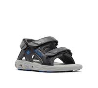 Columbia Unisex-Child Techsun 3 Strap Sandal Sport, Dark Grey/Blue Macaw, 3 Big Kid
