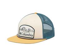 Columbia Unisex Flat Brim Snap Back Snap Back Cap, Chalk x Metal x Heat Seeker, Size O/S