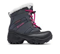 Columbia Unisex Kids' Childrens Rope Tow III Waterproof Snow Boot Grey, Dark Grey, Haute Pink, 10 UK