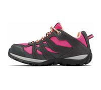 Columbia Unisex Kids Kids Redmond WP waterproof low rise hiking shoes, Grey (Y Dark Grey x Pink Ice), 4 UK