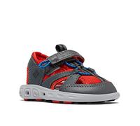 Columbia Unisex Kids Kids Techsun Wave sports sandals, Grey (C Dark Grey x Spicy), 12 UK