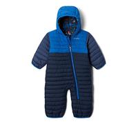 Columbia Unisex Kids Powder Lite Reversible Bunting, Snowsuit Romper, Collegiate Navy/Bright Indigo/Dk Mtn, Size 3/6