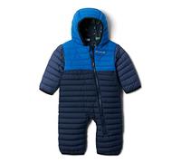 Columbia Unisex Kids Powder Lite Reversible Bunting, Snowsuit Romper, Collegiate Navy/Bright Indigo/Dk Mtn, Size 18/24