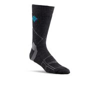 Columbia Men's 1 Pack Premium Hiking Crew Socks, Charcoal, 4.5-12 UK