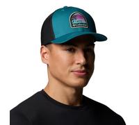 Columbia Unisex Mesh Ball Cap, River Blue/Black/Peaceful Perspective, Small/Medium