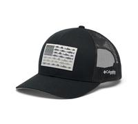 Columbia Unisex PFG Fish Flag Mesh Snap Back, Snap Back Cap, Black/Black/Cool Grey, One Size