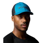 Columbia Unisex PFG Logo Mesh Ball Cap, Blue Echo/Shark/Anthem Graphic, Small/Medium, Blue Echo/Shark/Anthem Graphic, S-M
