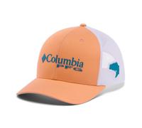 Columbia Unisex PFG Logo Mesh Snap Back, Bright Nectar/White/Ocean Teal/Bass, One Size