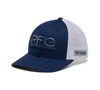 Columbia Unisex PFG Mesh Hooks Ball Cap, Carbon/Silver, L/XL