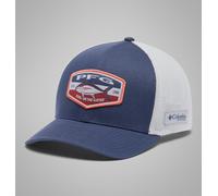 Columbia Unisex Adult PFG Patch Mesh Ball Cap, Nocturnal/Cool Grey/Big Badge Tuna, S-M