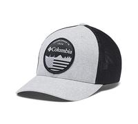 Columbia Unisex's Mesh Ball Cap Grey Heather/Black/Flag, S/M