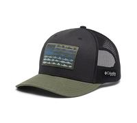Columbia Unisex's PFG Fish Flag Mesh Snap Back Cap, Shark/Cypress, One Size