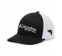 Columbia Unisex's PFG Logo Mesh Ball Cap, Black, XXL