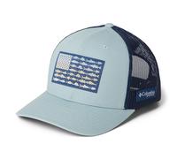 Columbia Unisex's PFG Mesh Snap Back Cap, Crushed Blue/Carbon/Fish Flag, One Size