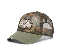 Columbia Unisex's PFG Tie Down Mesh Snap Back Cap, Fossil Duck Camo/Cypress, One Size