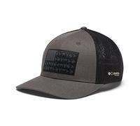 Columbia Unisex's PHG Game Flag Mesh Ball Cap, Grill, Black, XXL