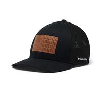 Columbia Unisex's Rugged Outdoor Mesh Hat Baseball Cap, Black/Tree Flag Patch, Small-Medium