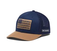 Columbia Unisex's Tree Flag Mesh Ball Cap, Collegiate Navy/Delta, S/M