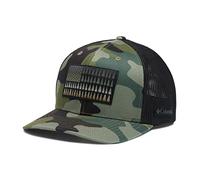 Columbia Unisex's Tree Flag Mesh Ball Cap, Stone Green Mod Camo, S/M