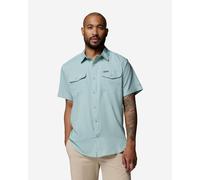 Columbia Utilizer II Solid Short Sleeve Shirt Turquoise Blue - M