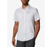 Columbia Men's Utilizer 2 Solid Short Sleeve Shirt Short Sleeve Shirt, White, Size XL