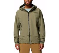 Columbia - Waterproof and windbreaker hiking jacket in OMNI-TECH™ PRO - Saudan Pro 3L Shell Stone Green for Men - Size XXL Green XXL