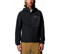 Columbia - Waterproof and windbreaker hiking jacket - Tall Heights III Hooded Softshell Black for Men in Softshell - Size S Black S