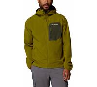Columbia - Waterproof and windbreaker hiking jacket - Tall Heights III Hooded Softshell Mossy Green Greenscape for Men in Softshell - Size M Green M