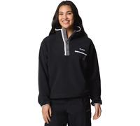 Columbia - Women's half-pressured Fleeces - Helvetia II Cropped Half Snap Fleece Black for Women - Size L Black