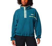 Columbia - Women's half-pressured Fleeces - Helvetia II Cropped Half Snap Fleece Everblue Crshd Blue Ctrn Hz for Women - Size S Blue