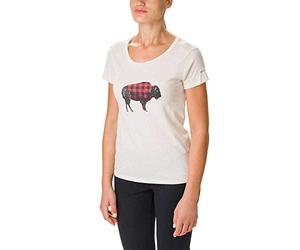 Columbia Women Outer Bounds Shirt Sleeve Tee - Chalk, Buffalo Check, X-Small
