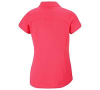 Columbia Women Silver Ridge Short Sleeve Woven Tops - Red Camellia, X-Small