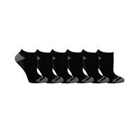 Columbia Women's 6 Pack Athletic No Show Socks, Black/Grey Logo, One Size (Pack of 12)
