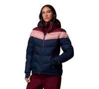 Columbia Women's Abbott Peak 2 Insulated Jacket, Ski Jacket, Collegiate Navy/Rich Wine/Eraser Pink, L