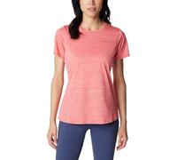 Columbia Women's Alpine Chill Zero Short Sleeve Tee, Juicy Heather, Small