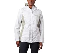Columbia Women's Arcadia Ii Rain Jacket, White/Flint Grey, L
