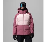 Columbia Ava Alpine Puffer hooded jacket dark pink light pink women - L