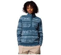 Columbia Womens Benton Spring Print 1/2 Snap Fleece Blue XS