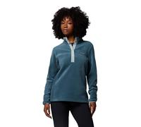 Columbia Women's Benton Springs 1/2 Snap Pull Over 2, Fleece Pull Over, Everblue/Crushed Blue, XXL