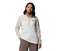 Columbia Women's Benton Springs 1/2 Snap Pull Over 2, Fleece Pull Over, Sea Salt/Dark Stone, XXL