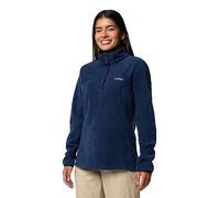 Columbia Womens Benton Springs 1/2 Snap Pull Over Fleece - Blue, Blue, Size M, Women Blue