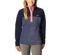 Columbia Women's Benton Springs 1/2 Snap Pullover, Fleece Pull Over, Nocturnal/Dark Nocturnal/Camellia Rose, Size XS