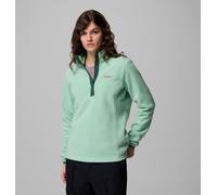 Columbia Women's Benton Springs 1/2 Snap Pull Over 2, Fleece Pull Over, New Mint/Rain Forest, XS