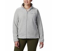 Columbia Women's Benton Springs Petite Full Zip Fleece Jacket, Cirrus Grey Heather, X-Large