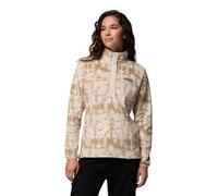 Columbia Women's Benton Springs Printed 1/2 Snap, Fleece Pull Over, Ancient Fossil/Sketchup, Medium