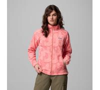 Columbia Women's Benton Springs Printed Full Zip, Full Zip Fleece Jacket, Alpenglow Flowfalls, S